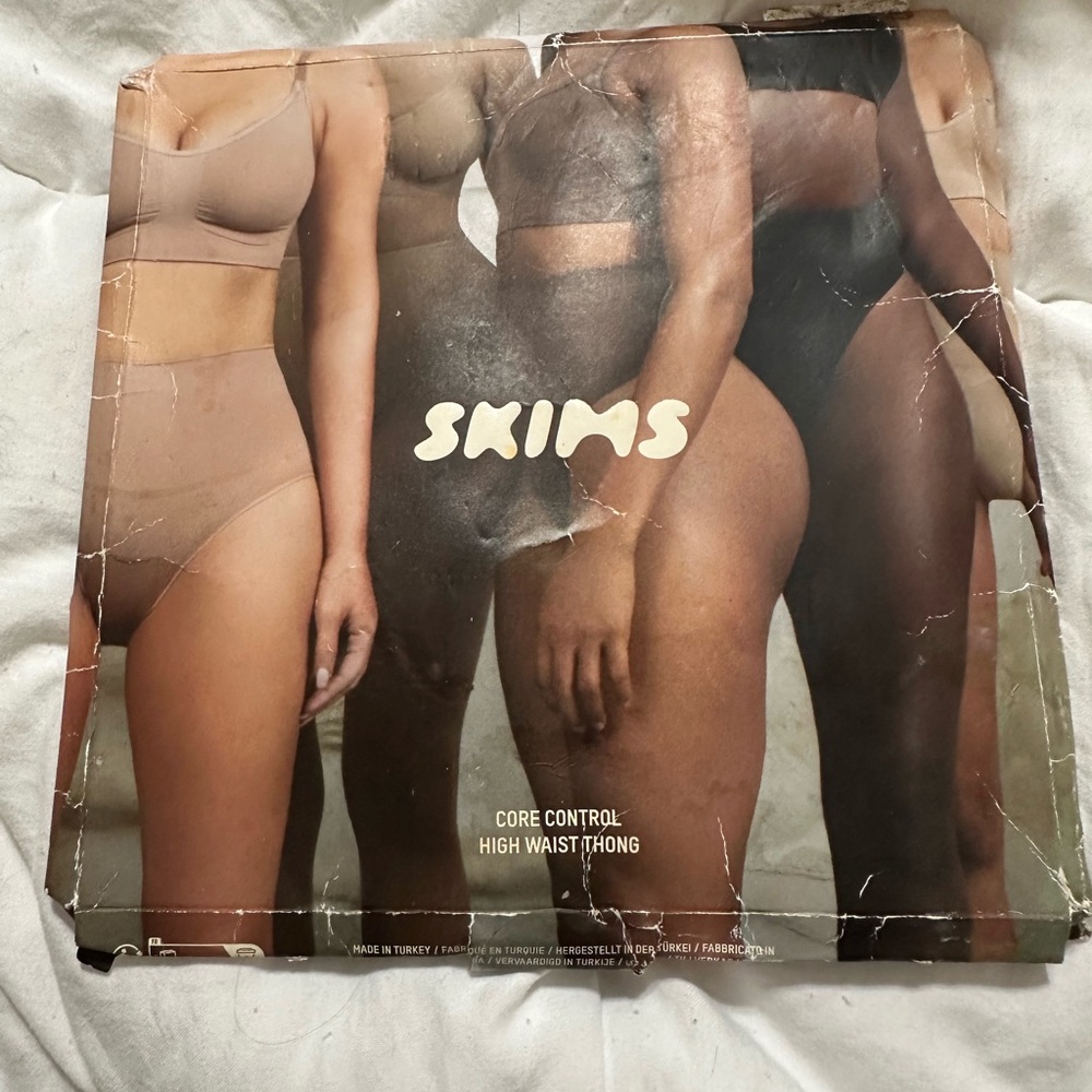 SKIMS Core Control High Waist Thong in color Clay